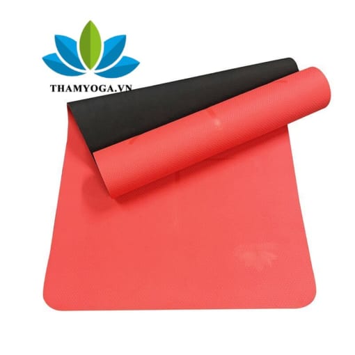 Thảm tập Yoga định tuyến Zera TPE 2 lớp 8mm - Đỏ